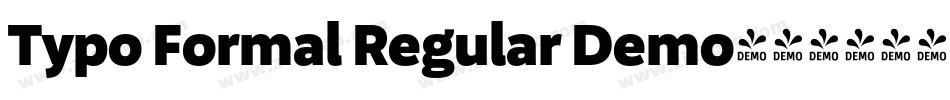 Typo Formal Regular Demo字体转换